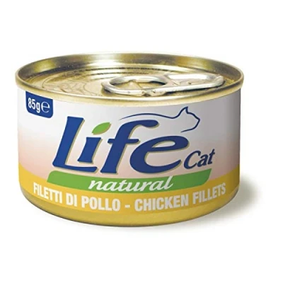 Imagen de Life Cat Natural Filetes de Pollo, Lata 85 g