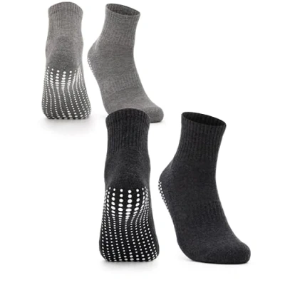 Imagen de Occulto calcetines antideslizantes para hombre 2 4 Pares (modelo: Andi) negro,gris 39 42