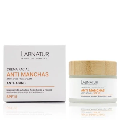 Imagen de Crema Facial Antimanchas Labnatur 50 Ml con Niacidamida, Despigmentante Blanqueadora Elimina y reduce manchas de la piel cara Efecto Antiedad Antiarrugas