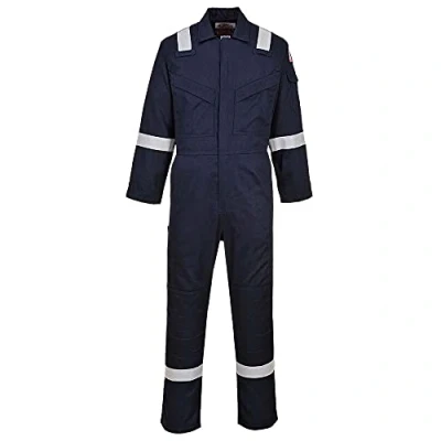 Imagen de Portwest Mono Ligero Ignífugo Y Antiestático 280G, Tamaño: 4XL, Color: Marino, FR28NAR4XL