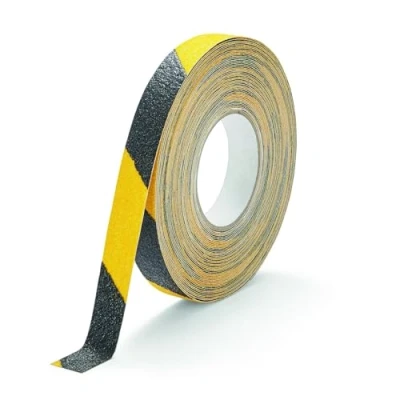 Imagen de Durable Cinta antideslizante de color grueso DURALINE GRIP+, 25 mm x 15 m, para asegurar escaleras, rampas, amarillo/negro, 1095130