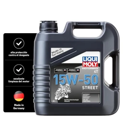 Imagen de LIQUI MOLY Motorbike 4T 15W 50 Street 4 L Tecnología de síntesis motocicletas Aceite del motor 1689