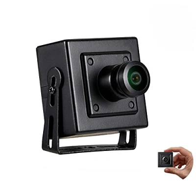 Imagen de Revotech Mini Fisheye Cámara IP Seguridad, HD 3MP Interior Lente 1,44 mm 180 Grados Vista Remota P2P de Video CCTV (I706 4 Negro)