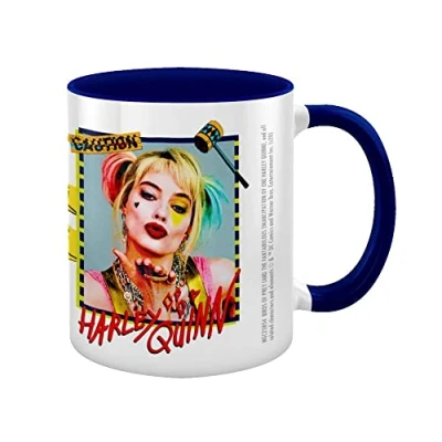 Imagen de Birds Of Prey MGC25854 Taza de cerámica, 325 ml, diseño Harley Quinn Warning
