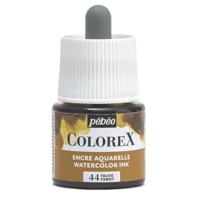 Imagen de Pébéo Tinta Colorex 45 ML Leonado Acuarela marrón aterciopelada Dibujo Multiherramienta Todos los Soportes