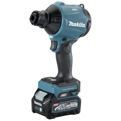 Imagen de Makita AS001GA102 Soplador de batería (40 V, máx. 2,0 Ah, 1 + Cargador en Bolsa Transporte), Color Azul