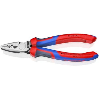 Imagen de Knipex Alicate para crimpar punteras huecas con fundas multicomponentes 180 mm 97 72