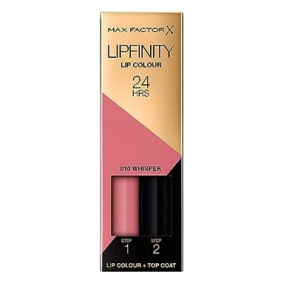 Imagen de Max Factor LipFinity Classic Pintalabios Tono 010 Whisper, Step1: 2.3 ml y Step2: 1.9 g