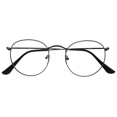 Imagen de OPULIZE Sol Gafas de Lectura con Bloqueo Luz Azul Montura Metal Retro Redondo Gris Plomo Mate Resistente a Arañazos Bisagras Muelle Ordenador Gaming Antirreflejante Hombre Mujer B94 7 +1.00