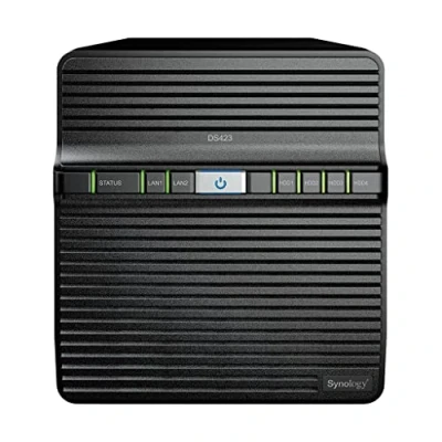 Imagen de Synology DS423 Solución NAS de escritorio 16 TB y 4 bahías instalada con unidades Western Digital Red Plus