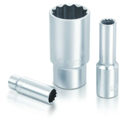 Imagen de TOPTUL BAEF1218 Piezas insertables de llave cubo 3/8 18 Acero cromo vanadio dodecagonal