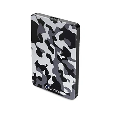 Imagen de Sonnics 1TB USB 3.0 Externos Portátil Duros Discos por Ventanas PC, Mac, Smart TV, Xbox One &amp; PS4, Gris Camo