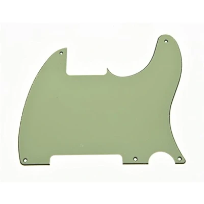 Imagen de KAISH Golpeador de 3 capas, 5 agujeros, color verde menta, placa arañazos sin orificio recogida para Fender Esquire