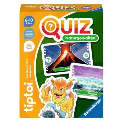 Imagen de Ravensburger tiptoi 00167 Quiz Naturgewalten, Juego de Preguntas para niños a Partir 6 años, 1 4 Jugadores, Multicolor