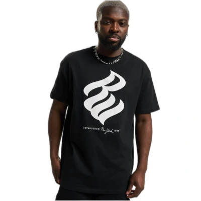 Imagen de Rocawear Biglogo Camiseta estampada, Hombre, Talla: Large, Black white