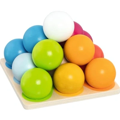 Imagen de goki Juego de apilamiento y clasificación pirámide Bolas, 15cm x (Gollnest &amp; Kiesel GmbH Co. KG 58335)