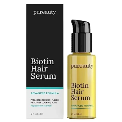 Imagen de Biotin Hair Growth Serum Fórmula tópica avanzada para ayudar a que el cabello crezca sano y fuerte Adecuado hombres mujeres de todo tipo Apoyo la pérdida del