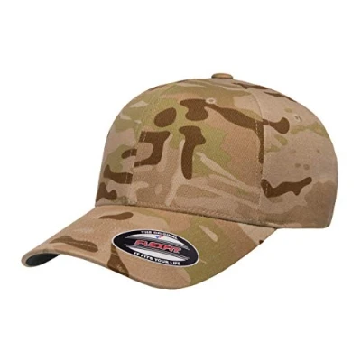Imagen de Flexfit Tapa Gorra Ajustada de béisbol, Multicam Árido, S M Unisex Adulto