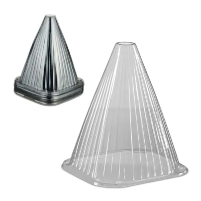 Imagen de Relaxdays Gris Unidades Sombreros contra Caracoles Juego de 32, Protección para Plantas, 22x19x19 cm, Campanas Protectoras PVC