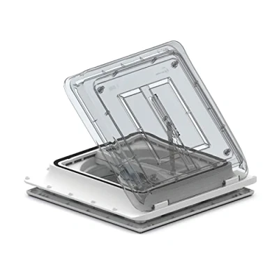 Imagen de Fiamma Turbo Vent Crystal con Ventilador y termostato para Caravana, Furgoneta