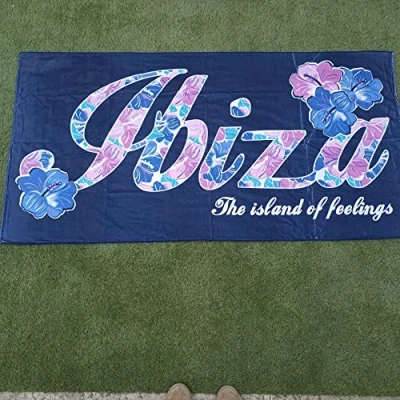 Imagen de DHestia Toalla de Playa Microfibra 90x170 cm Lagarto Ibiza