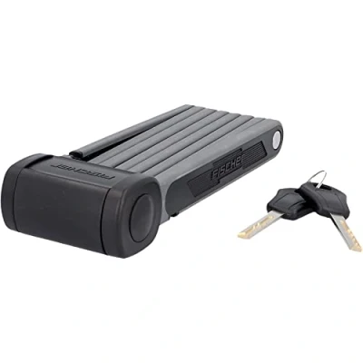 Imagen de FISCHER Protec FKS110 Candado plegable para bicicleta (110 cm), color negro