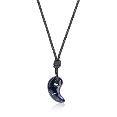 Imagen de COAI Collar Unisex Ajustable con Colgante Magatama de Sodalita