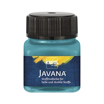 Imagen de KREUL 90980 Pintura para textil opaca turquesa 20ml. JAVANA TEX.