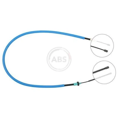 Imagen de A.B.S. K19198 Cable de Freno Mano 1355 Tambor para dirección izquierda/derecha RENAULT: CLIO 2, 1