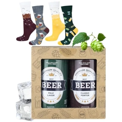 Imagen de soxo Cerveza Calcetines Hombre Divertidos Algodon Regalos Originales Regalo Hombres 40 45 2 Pares