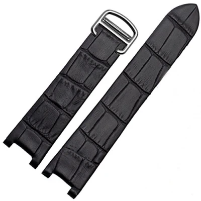 Imagen de Richie strap Correa de piel para reloj Pasha Cartier 20 mm, negro,