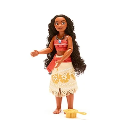 Imagen de Disney Store muñeca clásica de Vaiana, Altura: 26,5 cm, Incluye un Cepillo con Detalles labrados, Completamente articulada Que Luce su Vestido Tradicional, para Mayores 3 años.