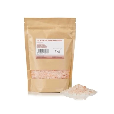 Imagen de FRISAFRAN sal Rosa del himalaya Gruesa 1kg 100% Natural fina no refinada Alto contenido de minerales Origen Pakistán