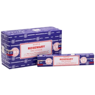 Imagen de Satya Romero Incienso (Rosemary), 12 paquetes de 15 gramos c/u