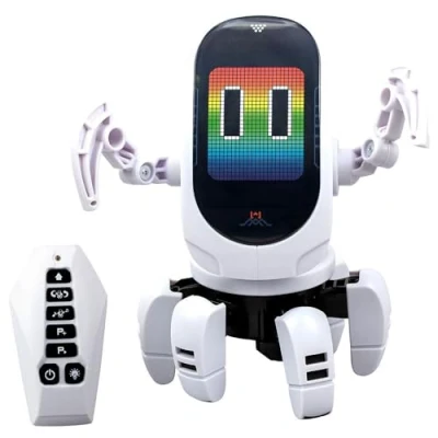 Imagen de Bizak YCOO Octobot, Robot electrónico Infantil, Juguete Interactivo con Movimiento y Sonido, animaciones Luces LED Baila al Ritmo de la música, niños niñas +5 años, (62008527)