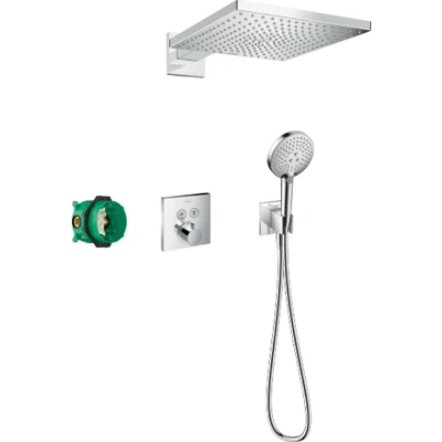 Imagen de hansgrohe Raindance E 300 27952000 1jet con sistema de ducha ShowerSelect Square cromado