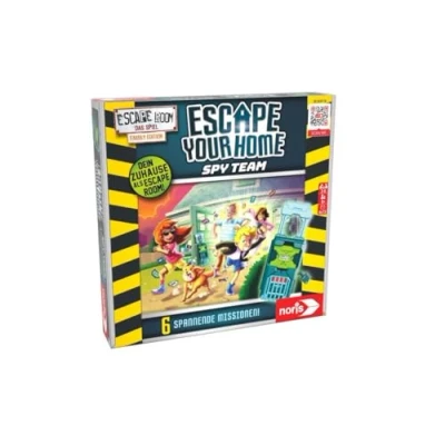 Imagen de Noris 606101975 Escape Your Home, Familias y Juego de mesa para 3 a 6 jugadores, con temporizador, incluye pilas, todos los fans Room, partir 8 años