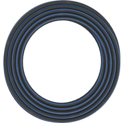 Imagen de Fiskars Manguera de riego XL, Protegido contra los rayos UV, Probado a presión, Nivel rigidez la torsión 4 (sobre 5), 50 m, Ø 1,3 cm (1/2&#039;&#039;), 7 kg, Negro/Naranja/Azul, 1027106
