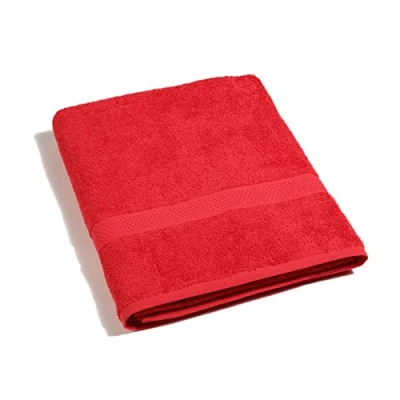 Imagen de Caleffi Minorca Toalla de baño, algodón, Rojo, estándar
