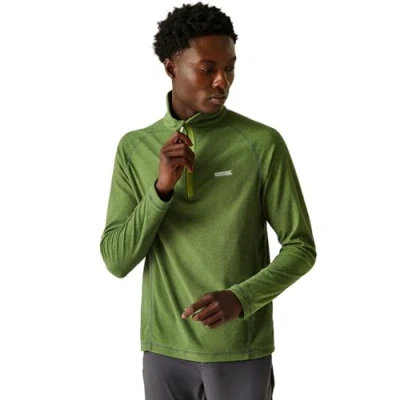 Imagen de Regatta Hombre Montes Lightweight Half Zip Fleece, capa intermedia ligera: perfecta para actividades al aire libre, caminatas, senderismo y acampada