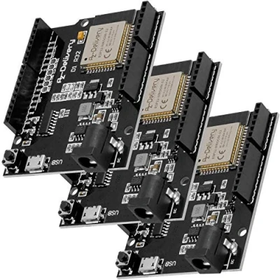 Imagen de AZDelivery 3 x ESP32 D1 R32 Placa de Desarrollo con CH340G y WiFi + Bluetooth IoT Micro USB Compatible Arduino Incluido un E Book!
