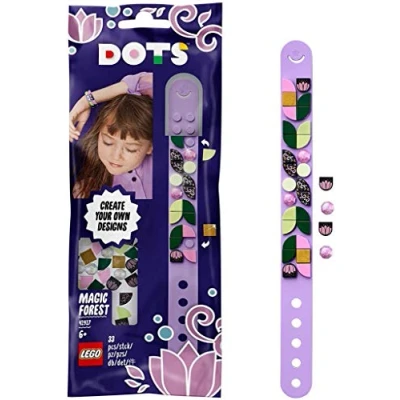 Imagen de DOTS Bracelets Pulsera Bosque Mágico DIY Set de Cuentas Joyería, Regalos para Mejor Amigo Arte y Manualidades Niños, multicolor (Lego ES 41917)