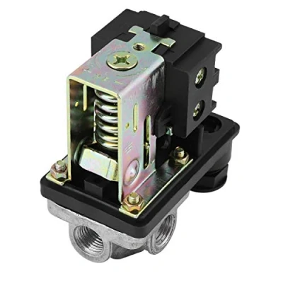 Imagen de 90PSI 120PSI Interruptor de presión compresor aire cuatro puertos para servicio pesado 240V 16A