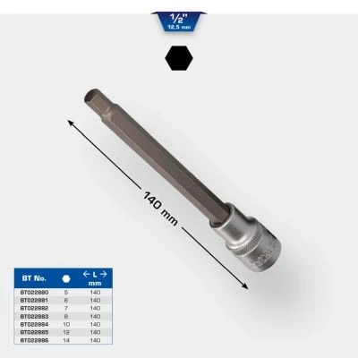 Imagen de KS TOOLS BT022883 Piezas insertables de llave cubo 8 Hexágono interior