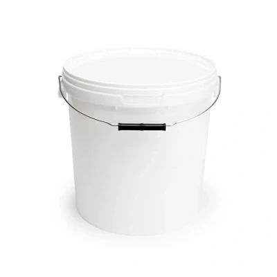 Imagen de Garronda Cubo con Tapa 20 L para el Almacenamiento de Productos alimenticios y químicos 5 Piezas Blanco GD 0071