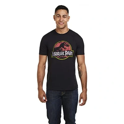 Imagen de xiongying Distressed Logo Camiseta, Negro, S para Hombre