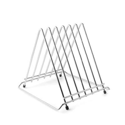 Imagen de Lacor 60579 Soporte para Tablas de Cortar Cocina, Utensilios Capadidad 6 Corte, Multifuncional, Patas Antideslizantes, Acero Inoxidable, 34 x 30 28 cm