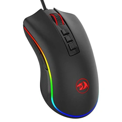 Imagen de Redragon M711 COBRA Raton Gaming RGB Windows, Sensor Pixart P3325 10,000 DPI, 8 Botones Programables, Memoria integrada, Interruptores 20 Millones clics, Cable mallado. Gamer PC Compatible