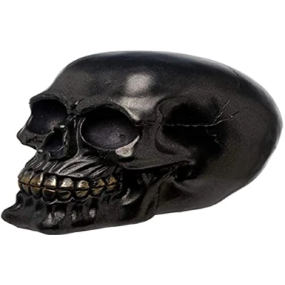 Imagen de Puckator Cráneo de Decoración Metálico en Negro