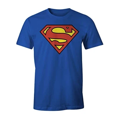 Imagen de cotton division Superman Logo Classique Camiseta, Azul (Cobalt), M para Hombre